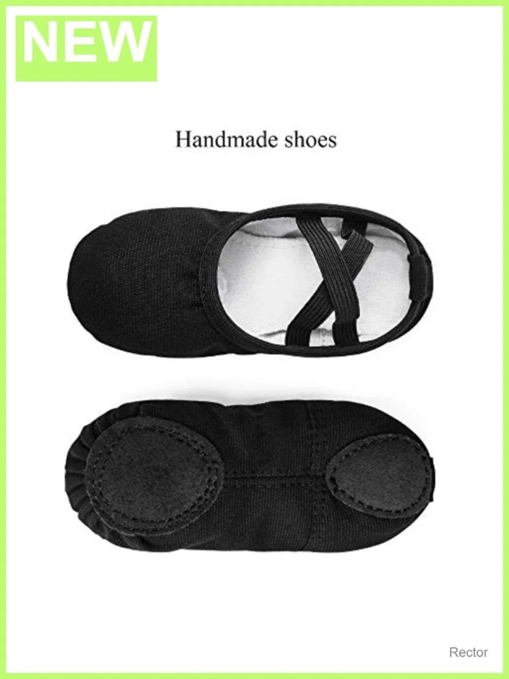Toddler Girls Canvas Ballet Dance Slippers No-Tie